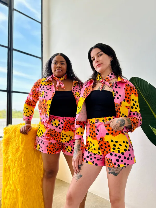 Twill Shorty Jacket Micotti Cat made by Nooworks