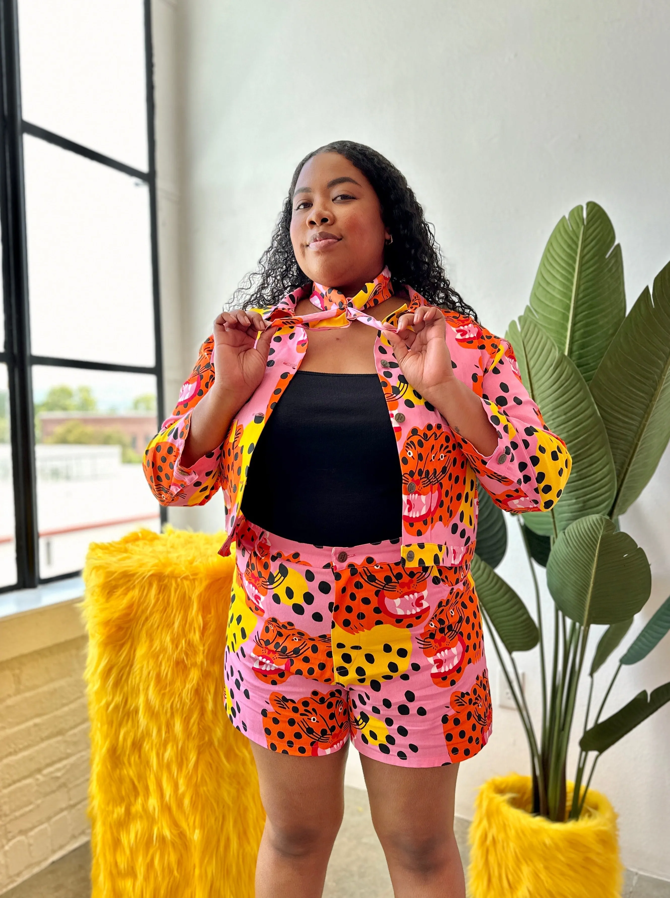 Twill Shorty Jacket Micotti Cat sold by Nooworks product image thumbnail 2