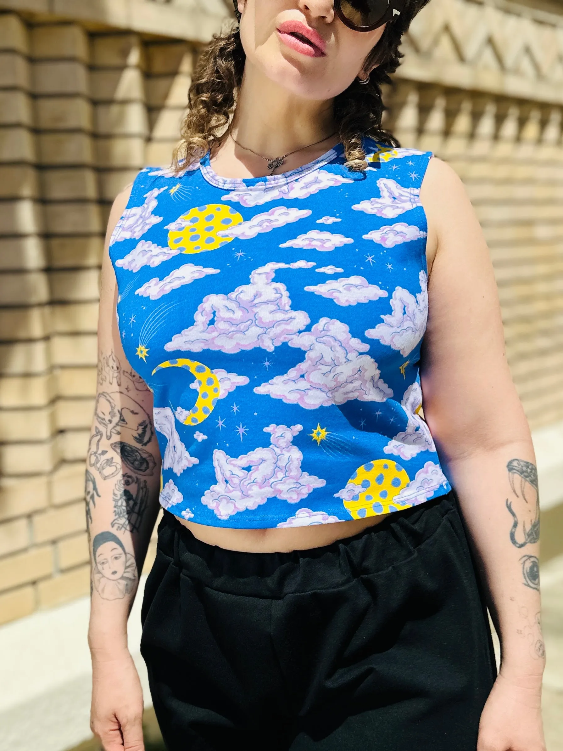 Summer Tank Cloud People sold by Nooworks