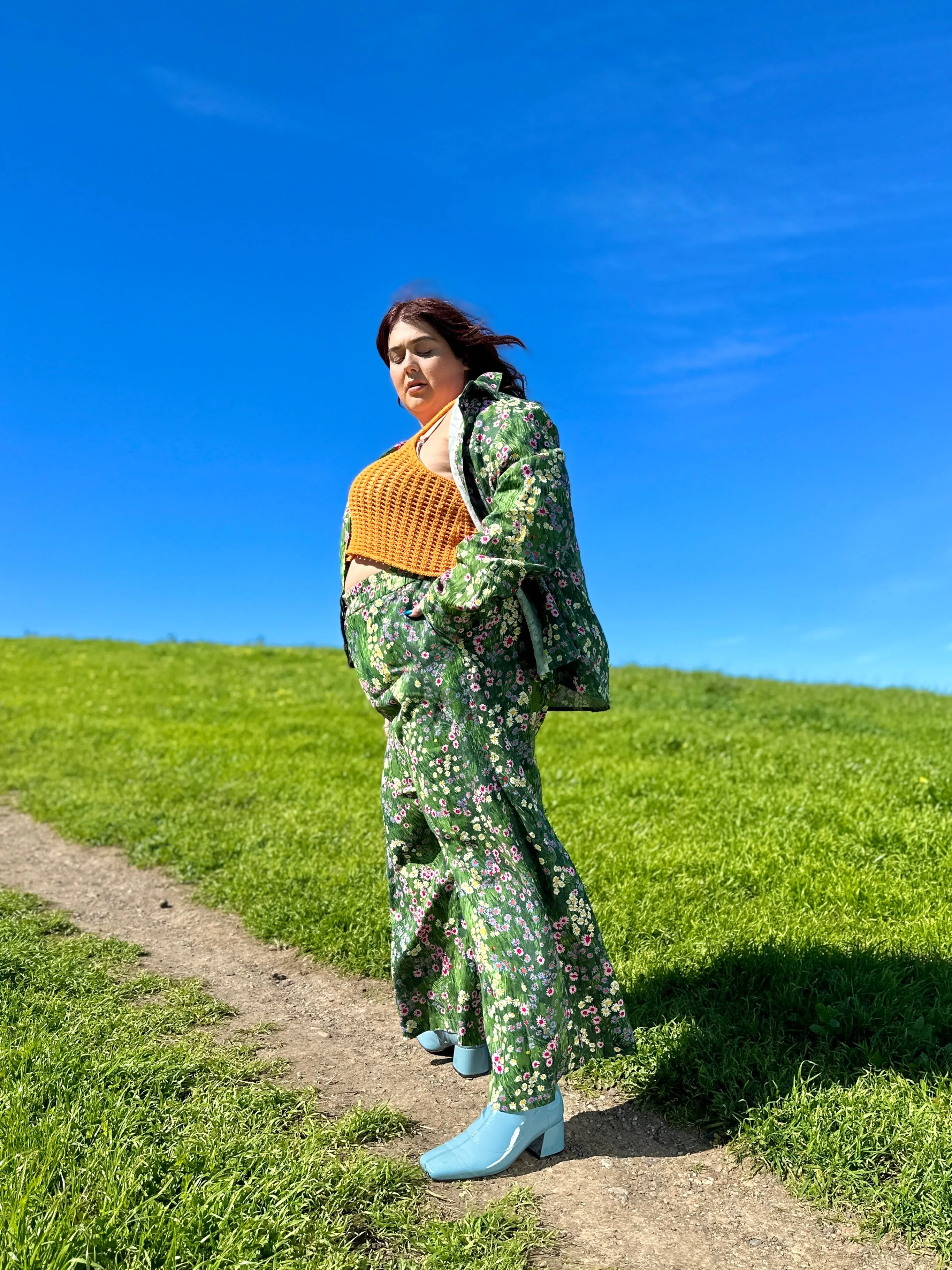 Linen Catalina Pant Meadow sold by Nooworks product image thumbnail 2