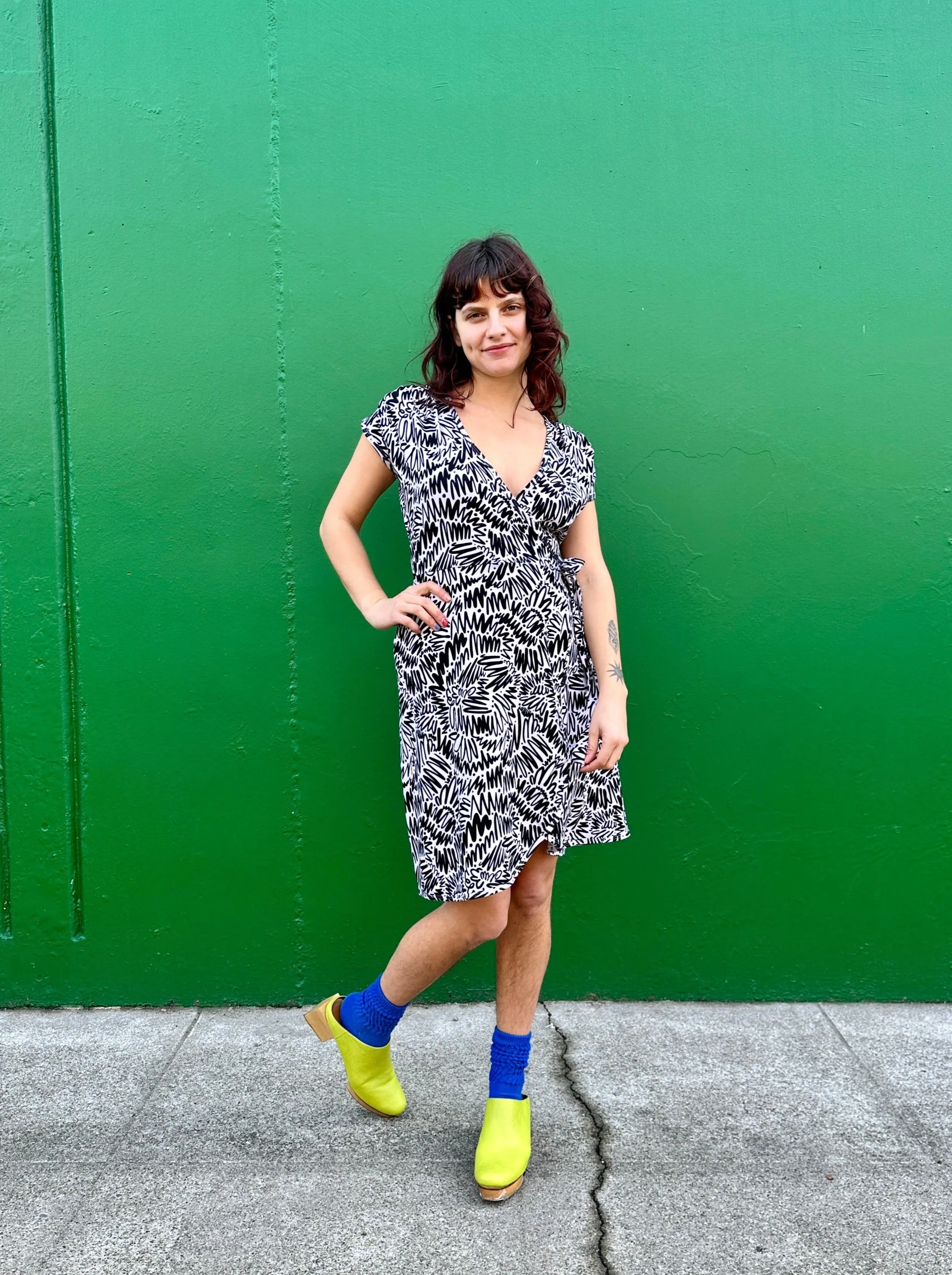 Wrap Dress Zig Zag sold by Nooworks