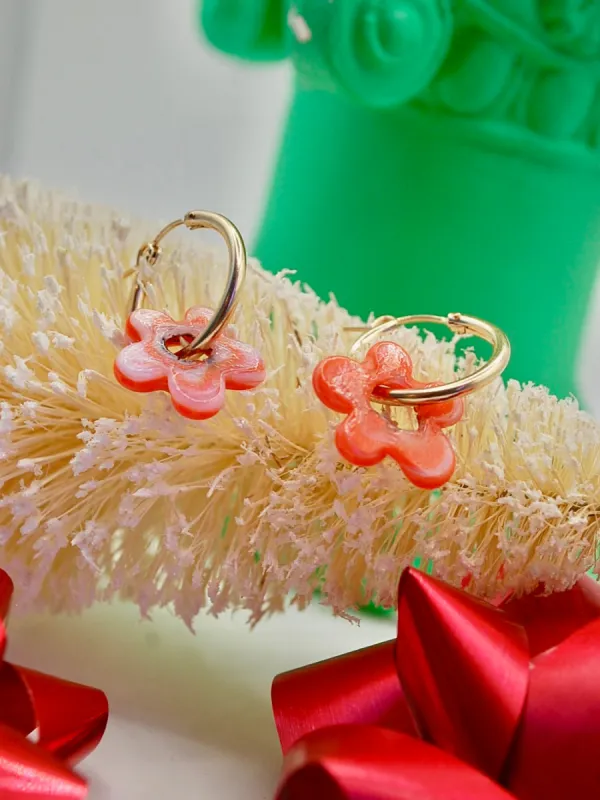 Fiore Earrings - Creamsicle sold by Nooworks
