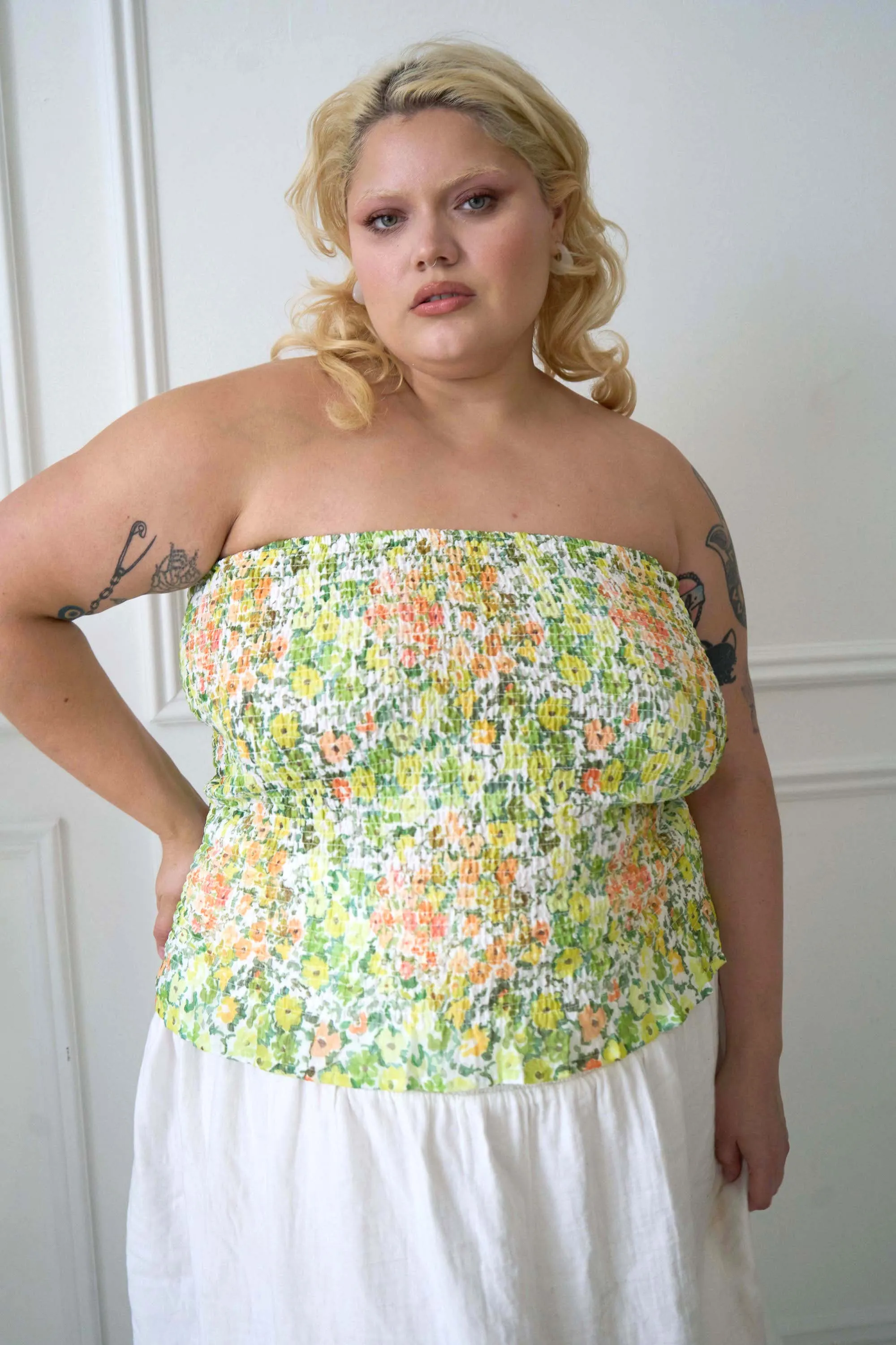 SOPHIE SMOCKED TOP sold by Tamara Malas product image thumbnail 3