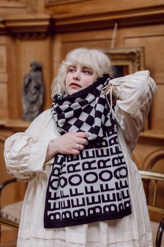 LM X TM Double Face Scarf made by Tamara Malas
