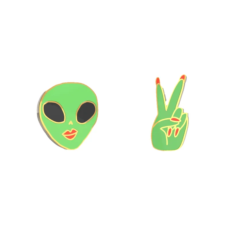 WE COME IN PEACE EARRINGS sold by Tamara Malas