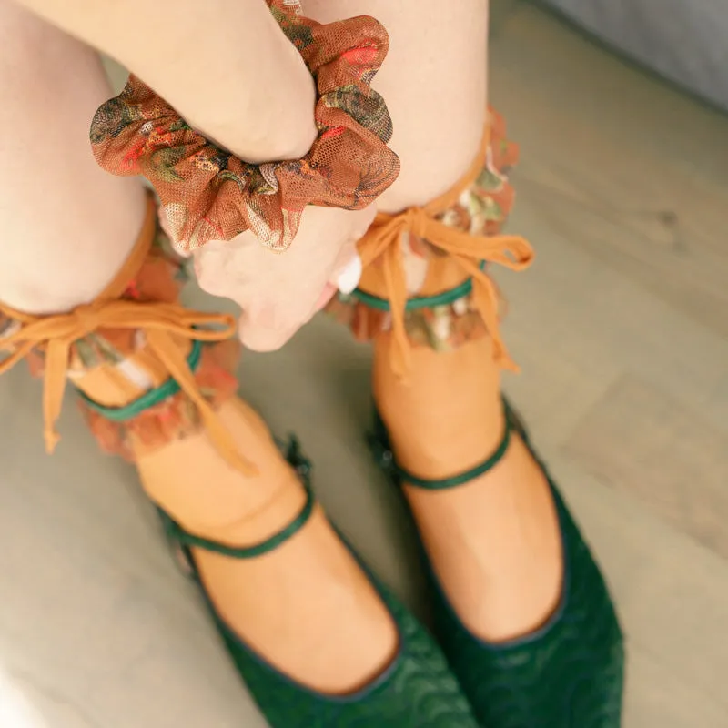 Mushroom Fairy Ruffle Socks + Scrunchie Set sold by Tamara Malas product image thumbnail 3