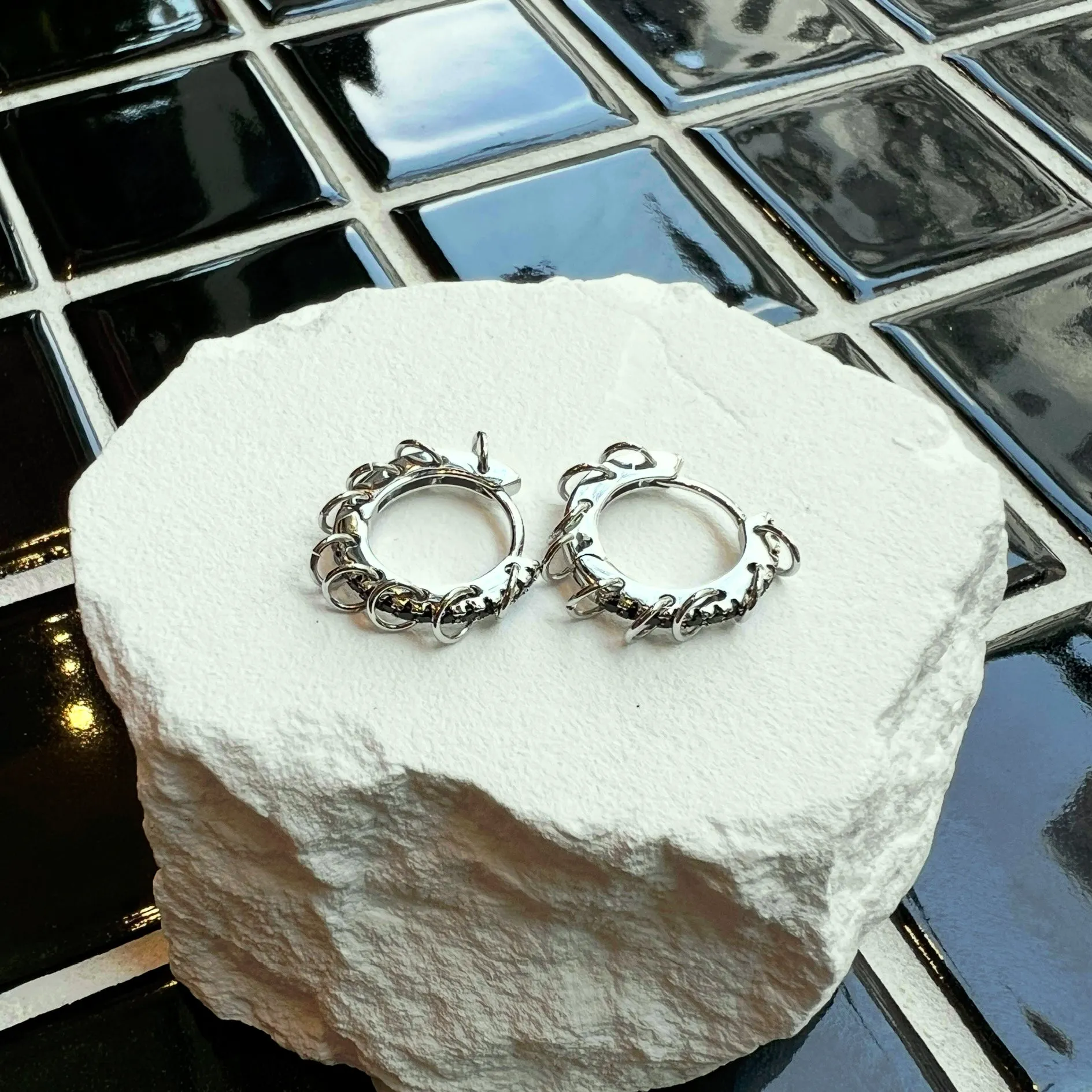 Mini Pierced Hoop sold by Tamara Malas product image thumbnail 2