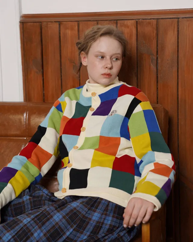 Colorblock Knit Cardigan sold by Tamara Malas