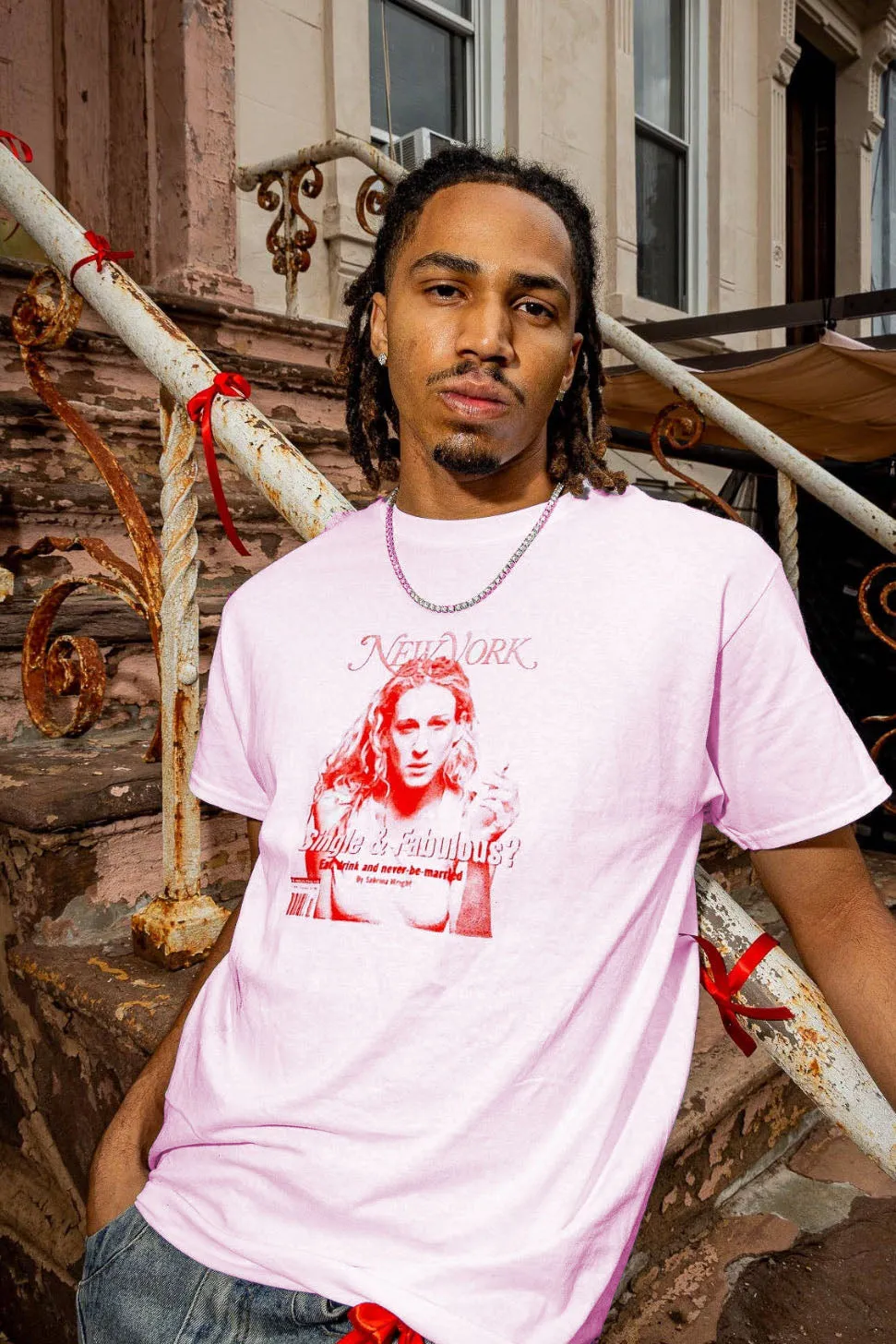 Classic Carrie Bradshaw Graphic Tee sold by Tamara Malas product image thumbnail 3