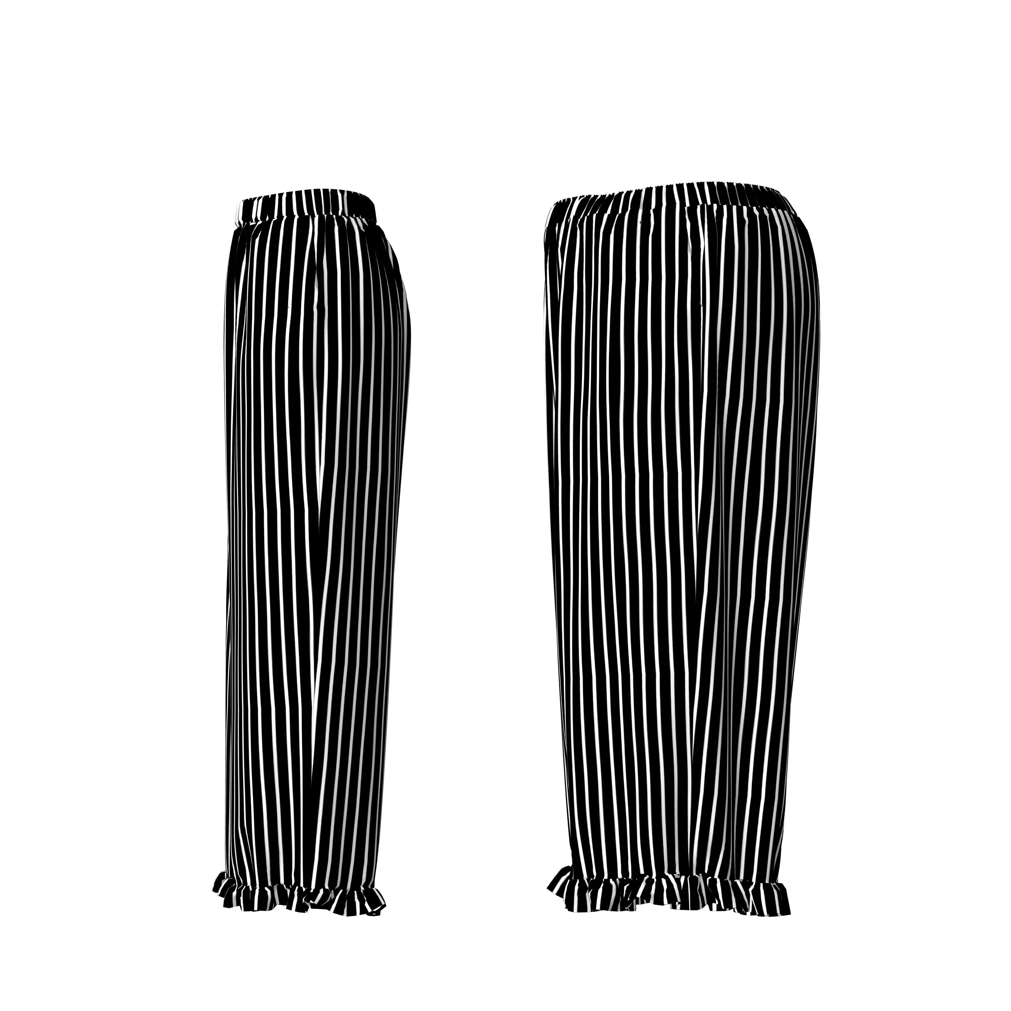 RELAXED WIDE LEG PULL ON PANT W/ RUFFLE HEM DETAIL sold by Pinecone Row product image thumbnail 4