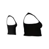 CROPPED RACERBACK TOP - BLACK sold by Pinecone Row