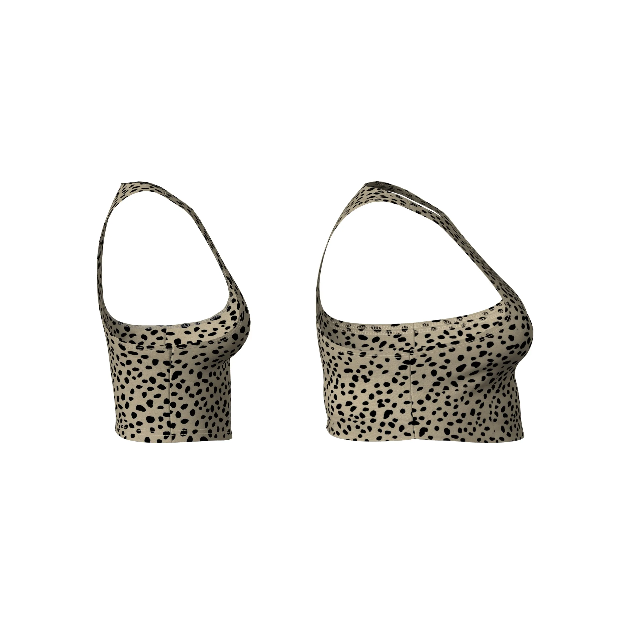 CROPPED RACERBACK TOP - CHEETAH PRINT sold by Pinecone Row product image thumbnail 2