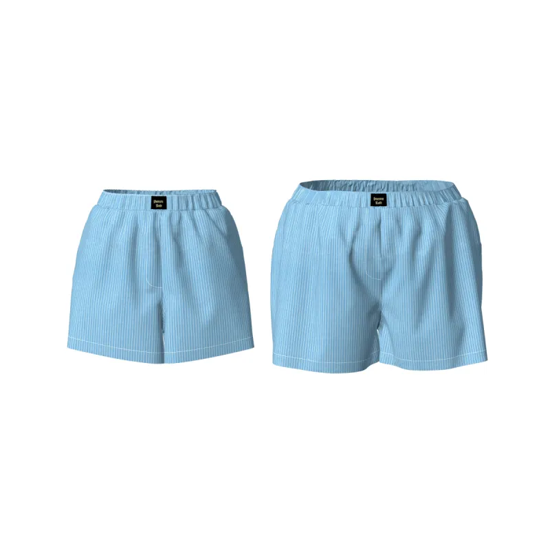 LEISURE BOXER SHORT - LIGHT BLUE sold by Pinecone Row