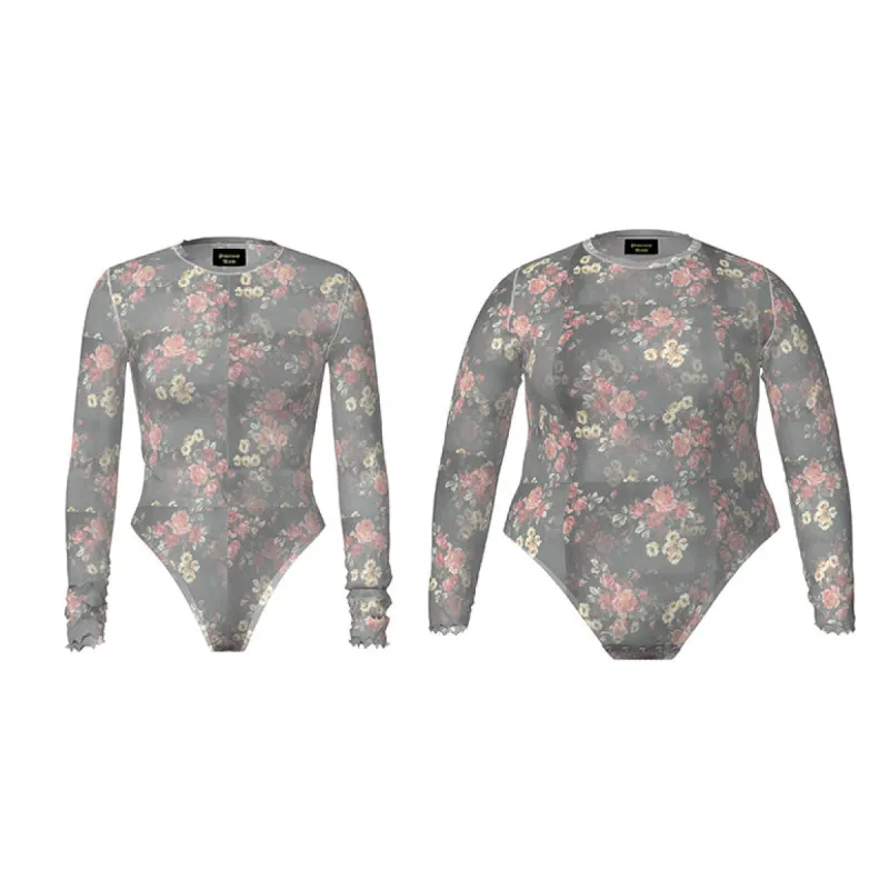 MESH CREWNECK BODYSUIT sold by Pinecone Row