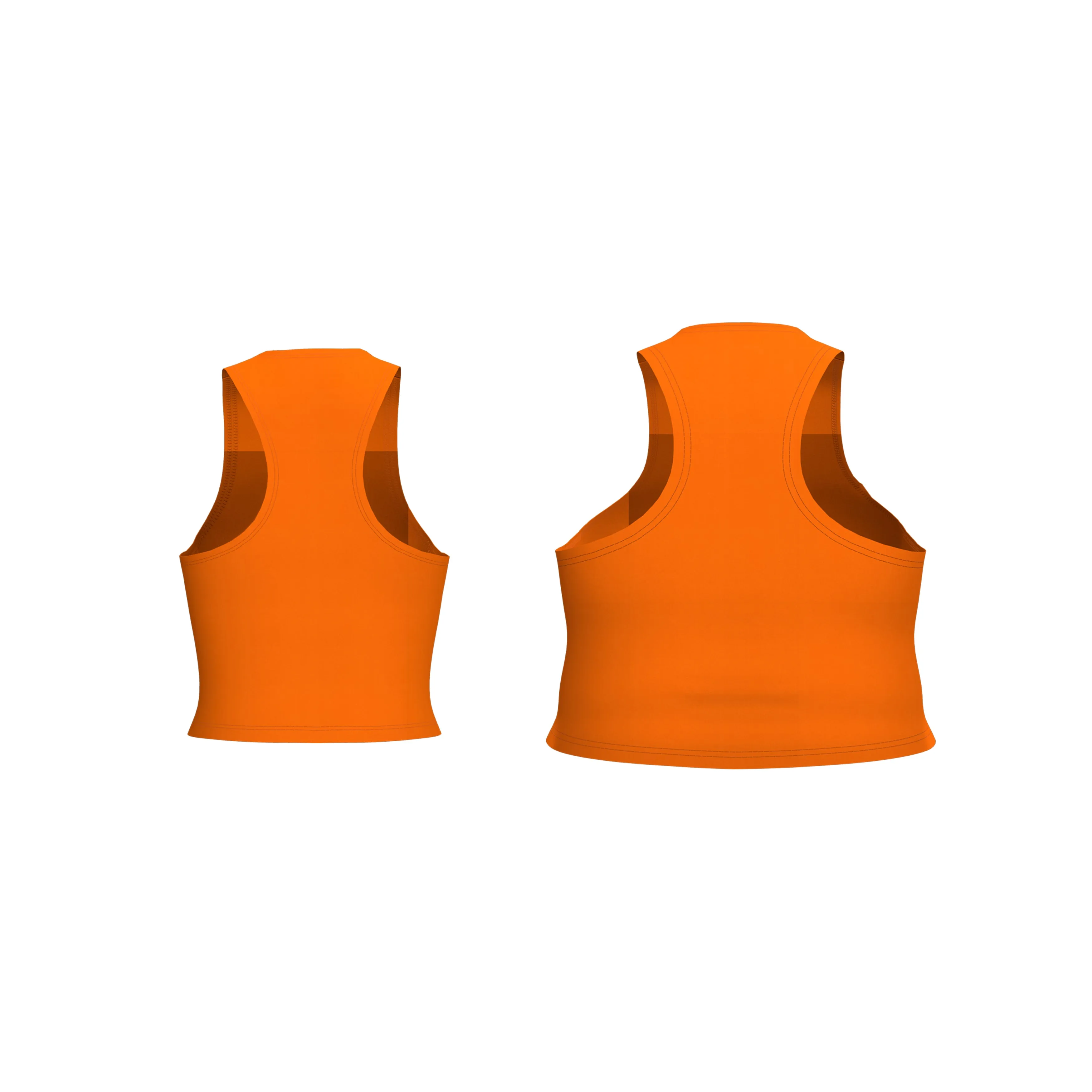 CROPPED RACERBACK TOP - ORANGE sold by Pinecone Row product image thumbnail 2