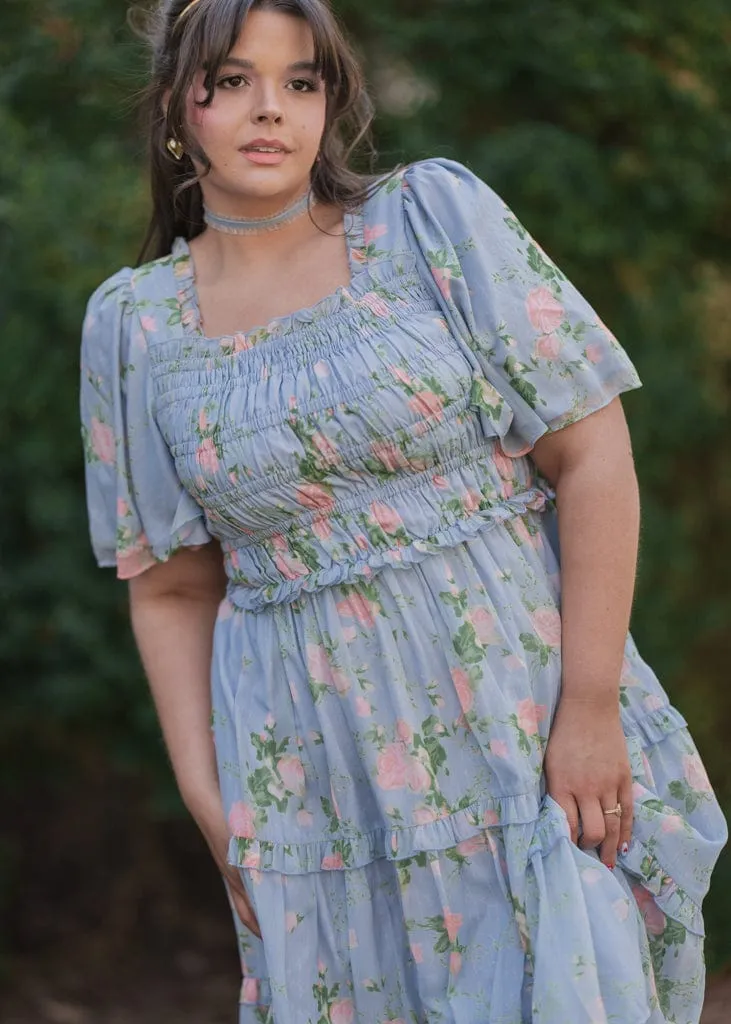 Siena Blue Floral Dress sold by JessaKae product image thumbnail 4