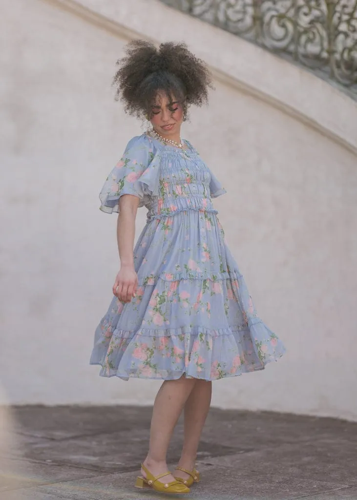 Siena Blue Floral Dress sold by JessaKae product image thumbnail 5