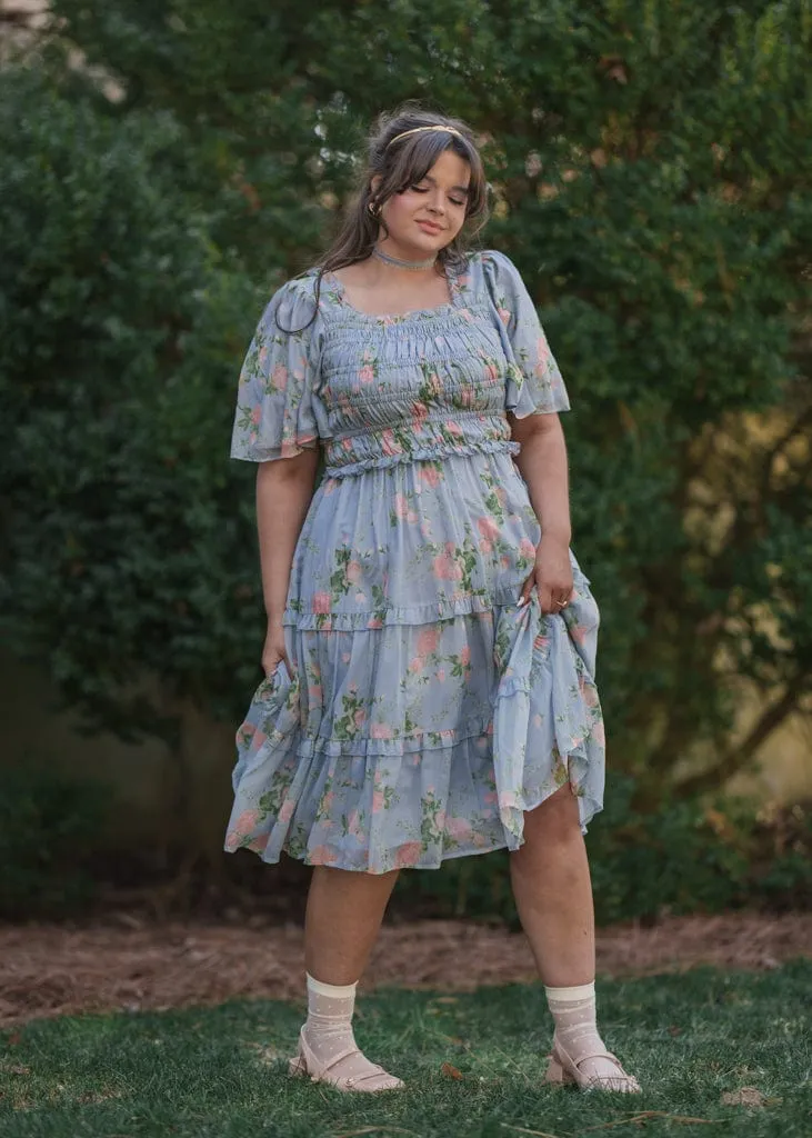 Siena Blue Floral Dress sold by JessaKae product image thumbnail 3