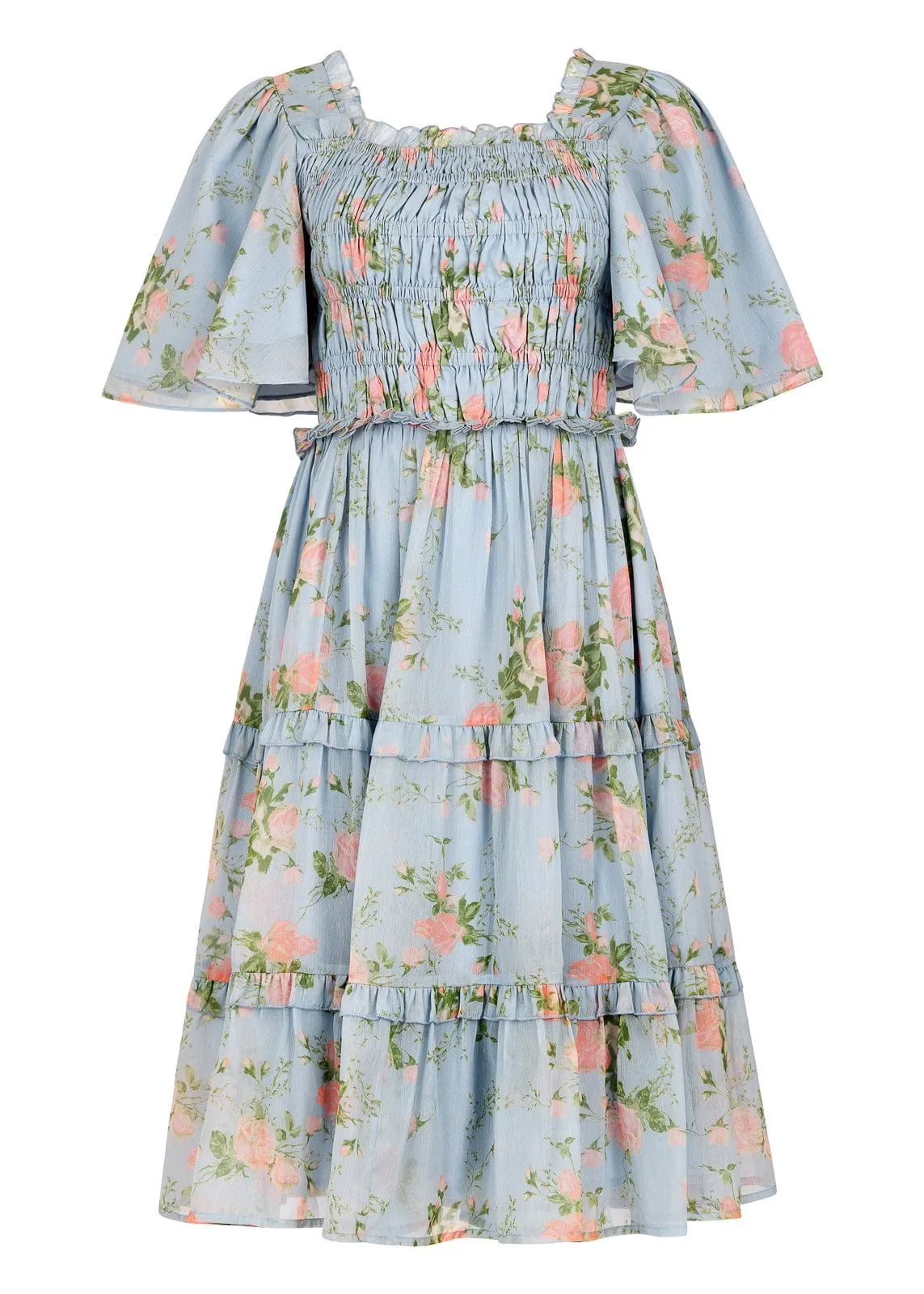 Siena Blue Floral Dress sold by JessaKae product image thumbnail 2