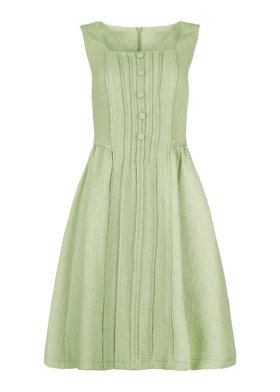 Waldorf Tweed Boucle Dress - Green sold by JessaKae