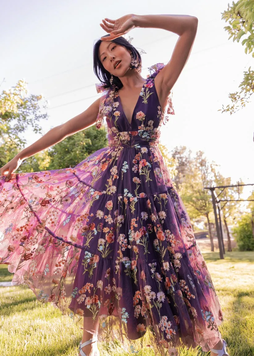● JOORTI ● Margaret Floral Lace Dress Margaret Midi Dress | Parallel