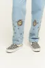 Addison - Tapered Denim Jeans with Orion Embroidery sold by Lucy & Yak