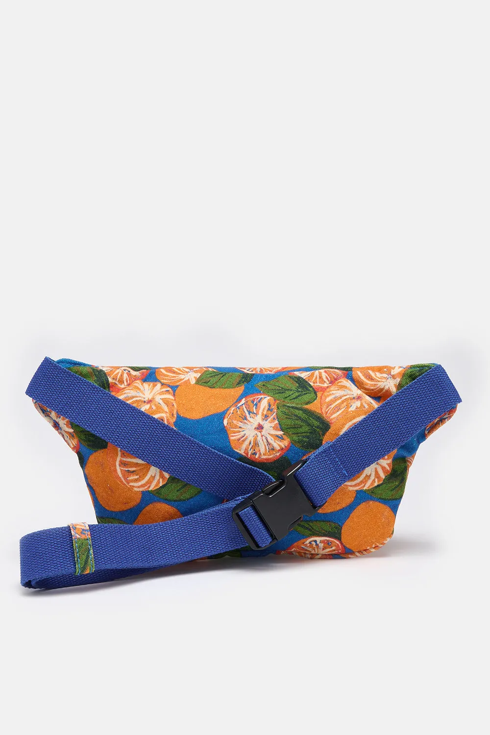 Brodie - Canvas Bumbag in Onda Oranges Print sold by Lucy & Yak product image thumbnail 2