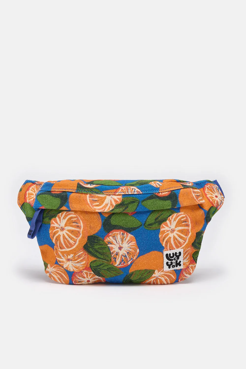 Brodie - Canvas Bumbag in Onda Oranges Print sold by Lucy & Yak