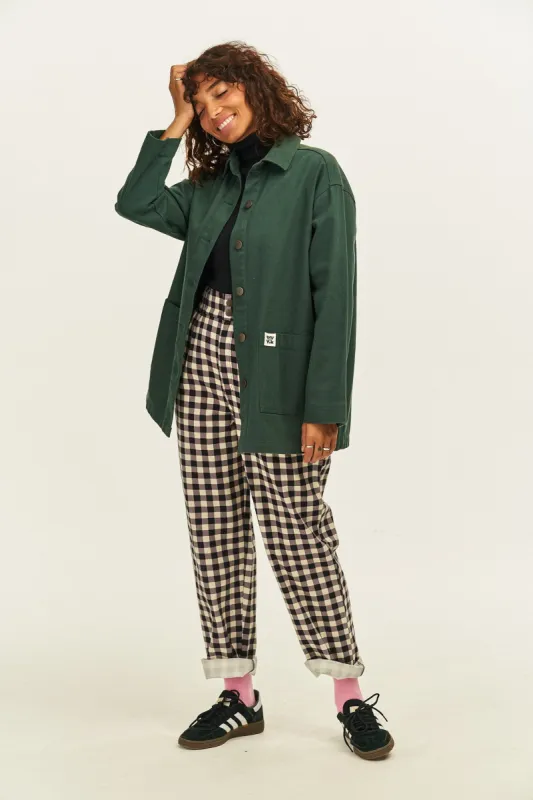 Olly - Twill Jacket in Posy Green sold by Lucy & Yak