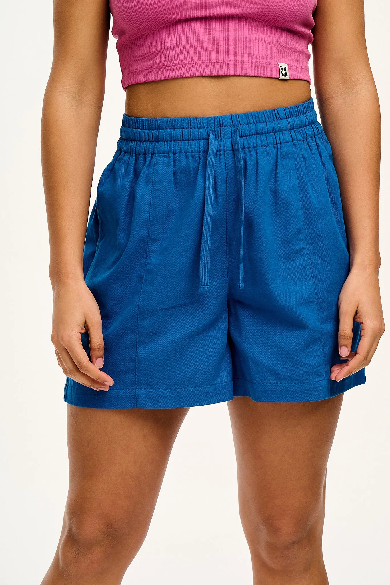 Charlie - Cotton Shorts in Electric Indigo sold by Lucy & Yak product image thumbnail 5