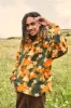 Stevie - Fleece in Green Daisy-Lu Print sold by Lucy & Yak