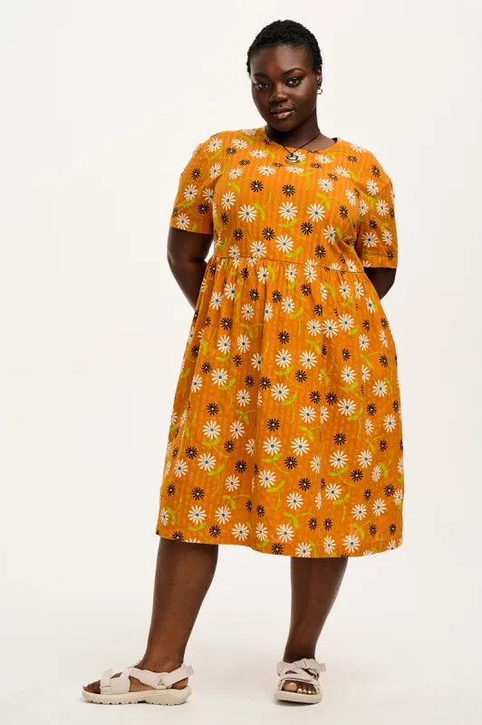 Mia - Cotton Dress in Veronica Print sold by Lucy & Yak