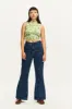 Ziggy - Flare Denim Jeans in Mid Wash Blue sold by Lucy & Yak