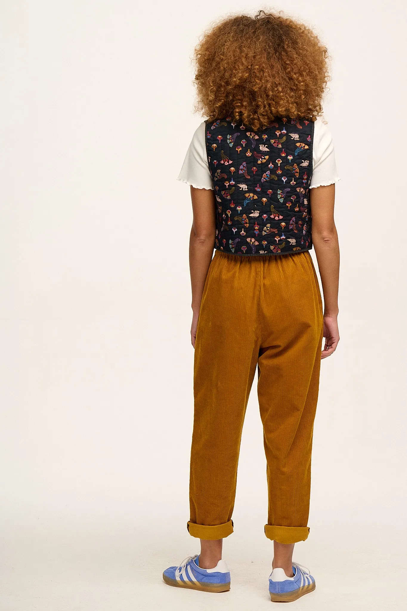 Billie - Corduroy Trousers in Mustard sold by Lucy & Yak product image thumbnail 3