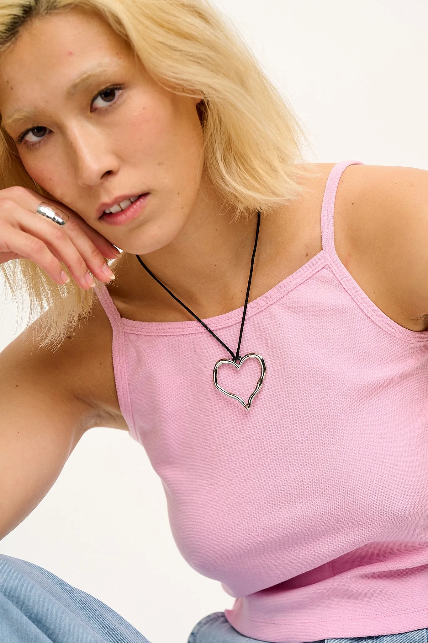 Lara - Cotton Vest Top in Pastel Pink sold by Lucy & Yak product image thumbnail 3