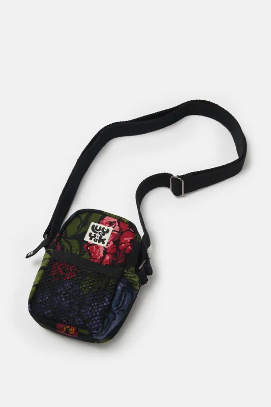 Brady - Cotton Crossbody Bag in Maria Print sold by Lucy & Yak