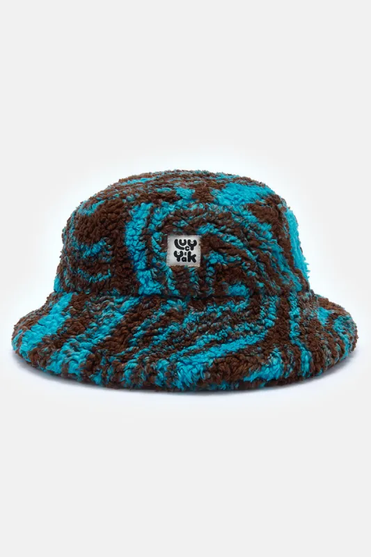 Travis - Borg Fleece Bucket Hat in Rene Print sold by Lucy & Yak