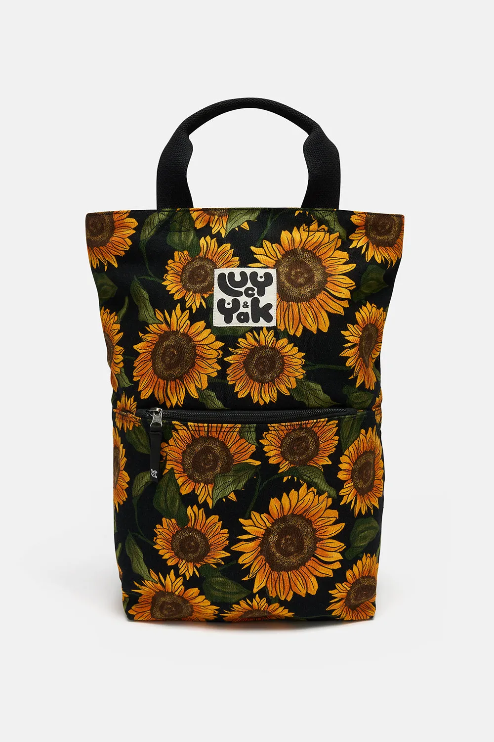 Dylan - Canvas Backpack in Sunflower Print sold by Lucy & Yak product image thumbnail 2