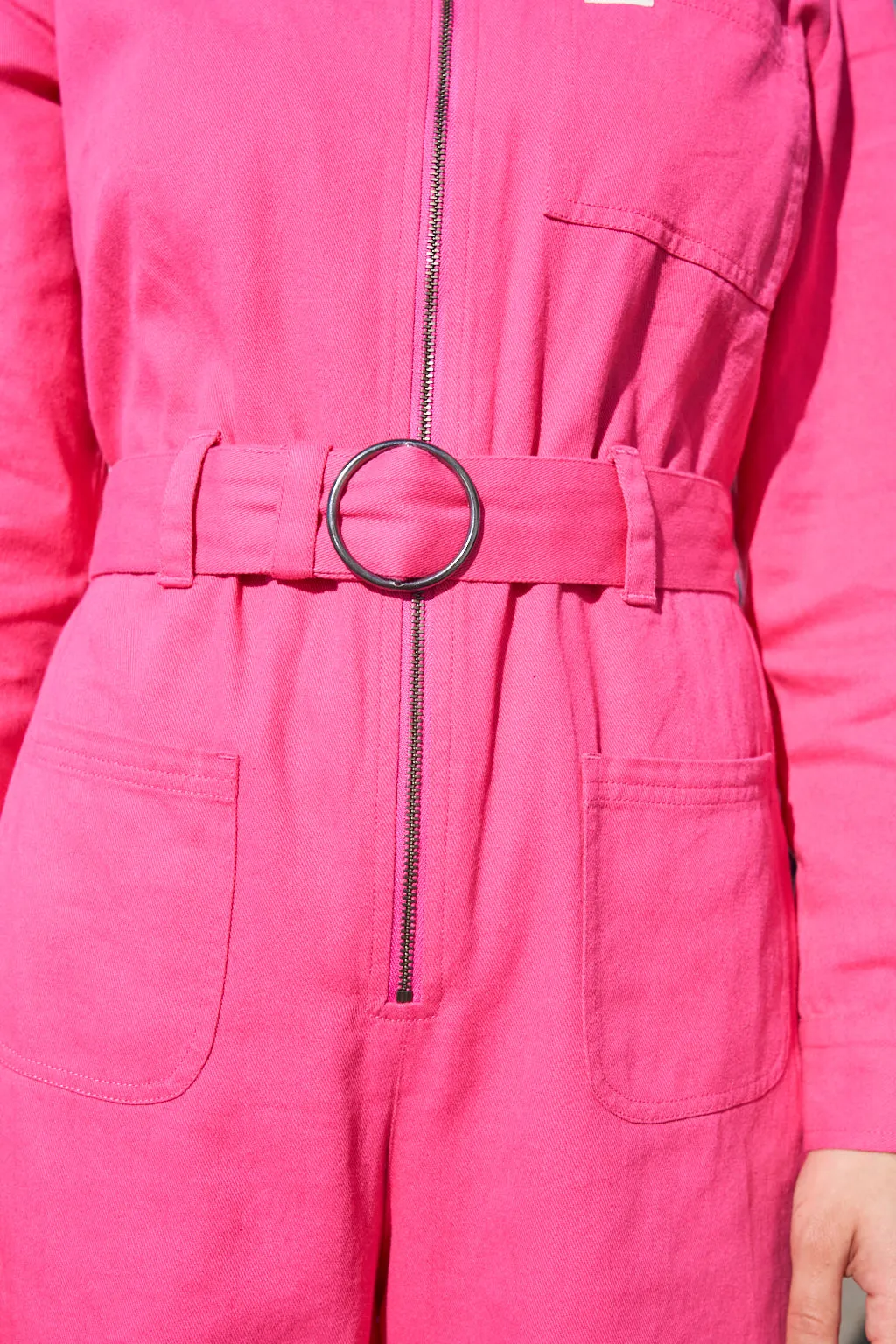 Maggie Jumpsuit: ORGANIC COTTON - Fandango Pink sold by Lucy & Yak product image thumbnail 2