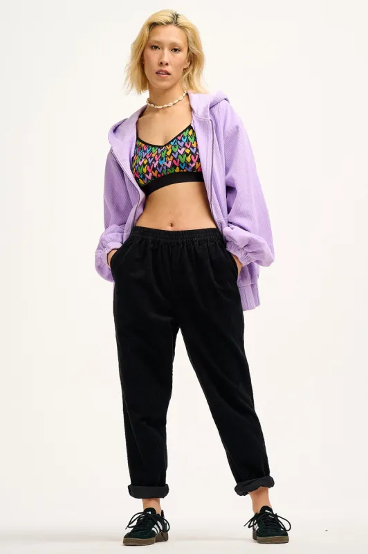 Billie - Corduroy Trousers in Black sold by Lucy & Yak