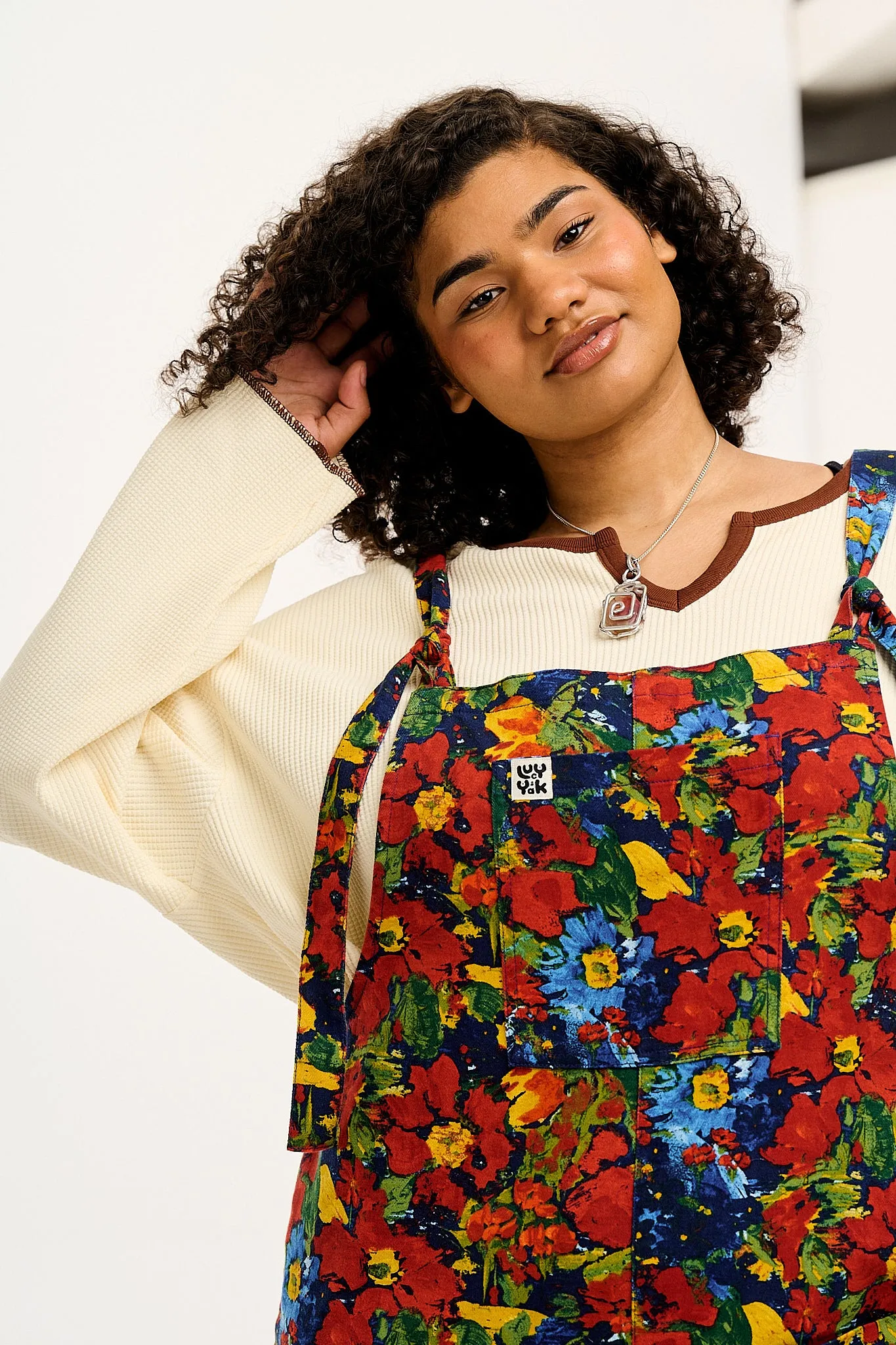 Original - Twill Dungaree in Adelina Print sold by Lucy & Yak product image thumbnail 4