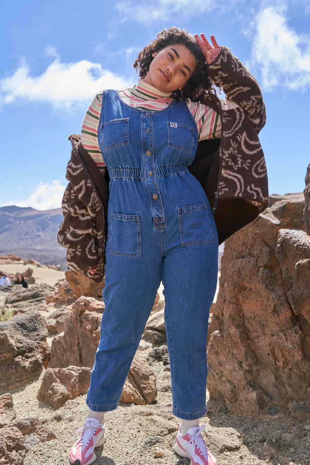 Juni - Denim Jumpsuit in Mid Wash Blue sold by Lucy & Yak product image thumbnail 5