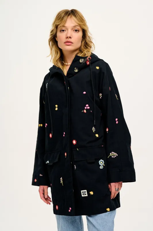 Hudson - Cotton Jacket with Bella Embroidery sold by Lucy & Yak