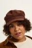 Simone Baker Boy Hat: ORGANIC CORDUROY - Oak Brown sold by Lucy & Yak