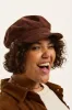 Simone Baker Boy Hat: ORGANIC CORDUROY - Oak Brown sold by Lucy & Yak