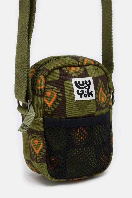 Brady - Crossbody Twill Bag in Indiana Print sold by Lucy & Yak
