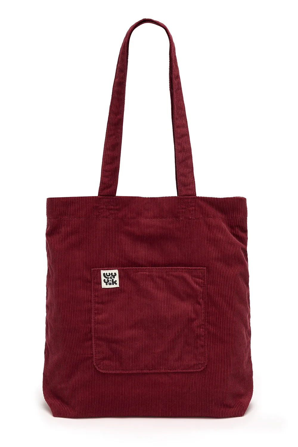 Felix - Corduroy Tote Bag in Maroon sold by Lucy & Yak