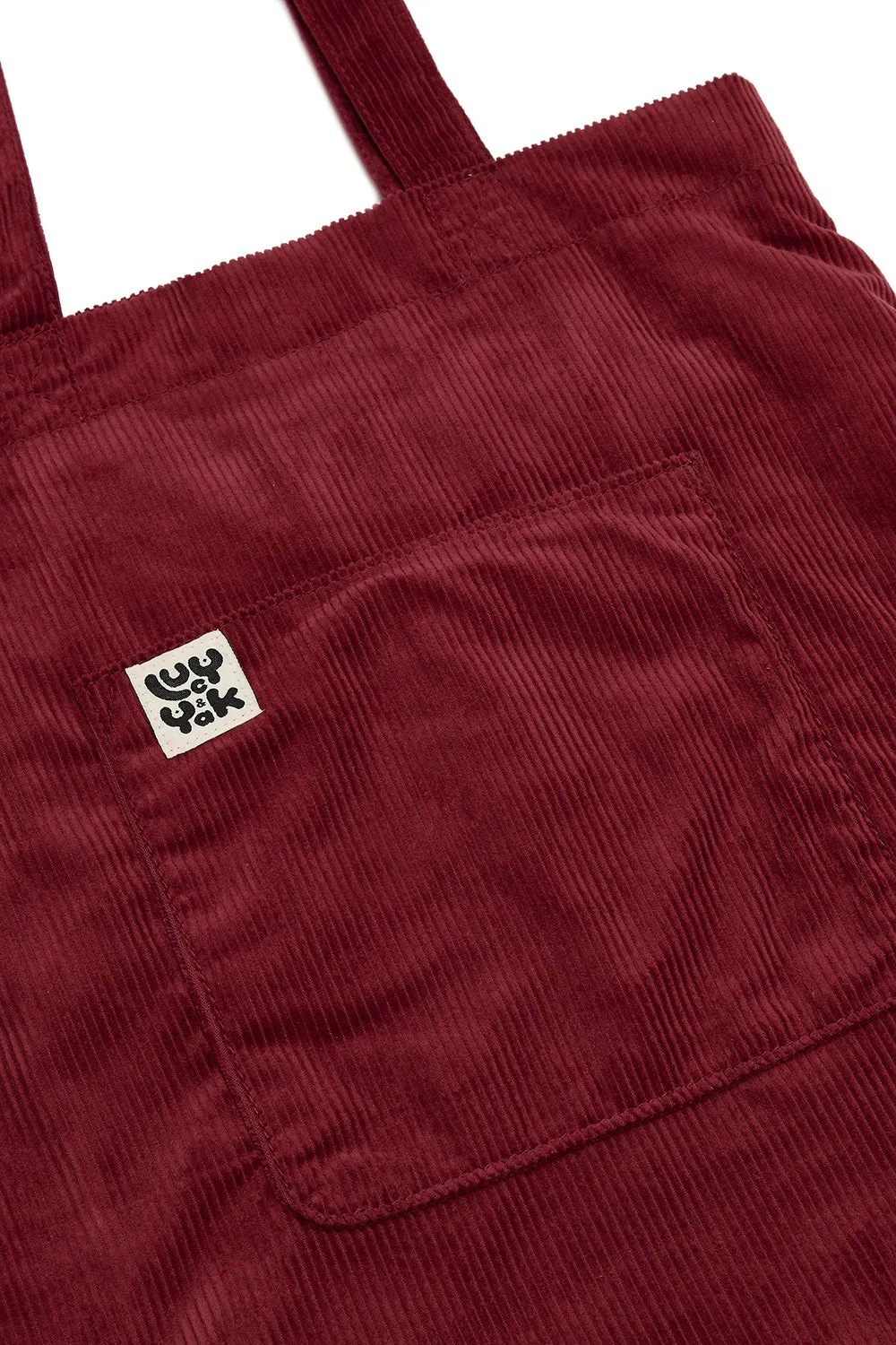 Felix - Corduroy Tote Bag in Maroon sold by Lucy & Yak product image thumbnail 2