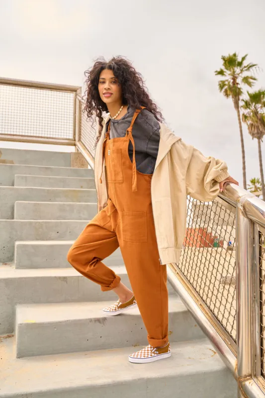 Original - Cotton Dungaree in Caramel Cafe sold by Lucy & Yak