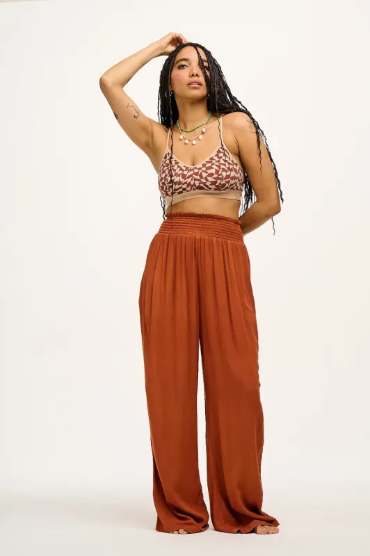Jody - Tencel Trousers in Terracotta sold by Lucy & Yak